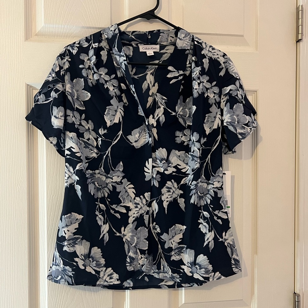Calvin Klein dress shirt women’s large NWT